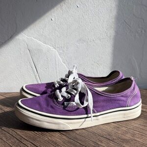 Vans Classic Purple and White Sneakers